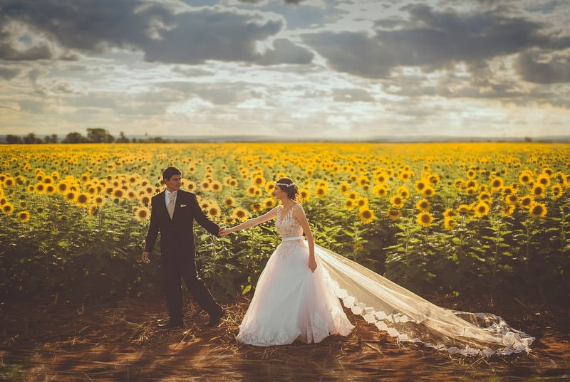Starry Night Garden Wedding